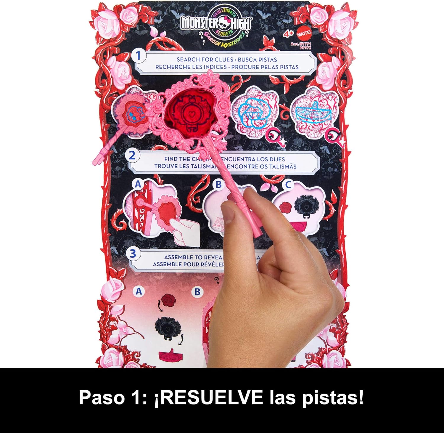 Detalle 1 de Monster High Skulltimate Secrets Draculaura 🌟 Jardín Misterioso con Sorpresas