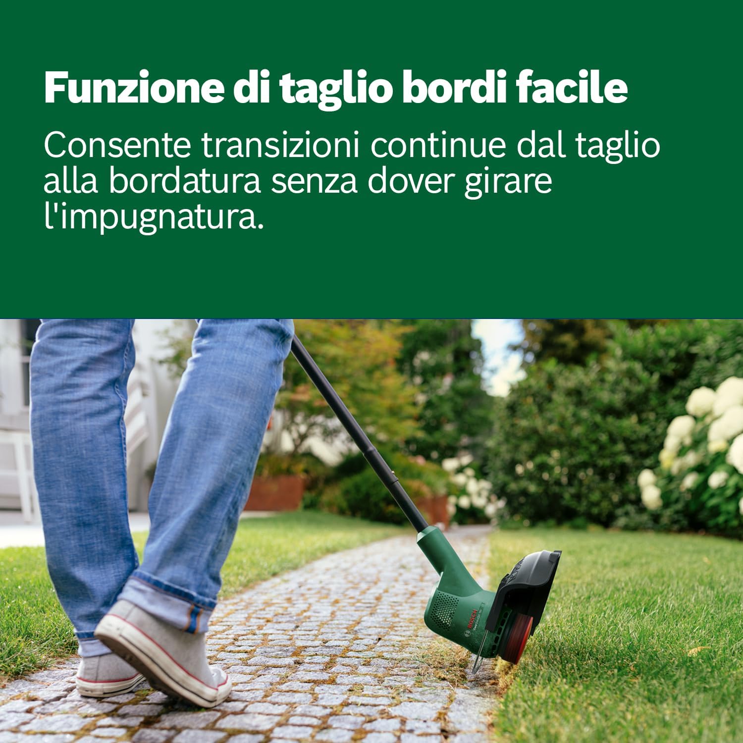 Detalle de Bosch Home and Garden EasyGrassCut 18V-26 Tagliabordi a batteria (senza batteria) 26 cm