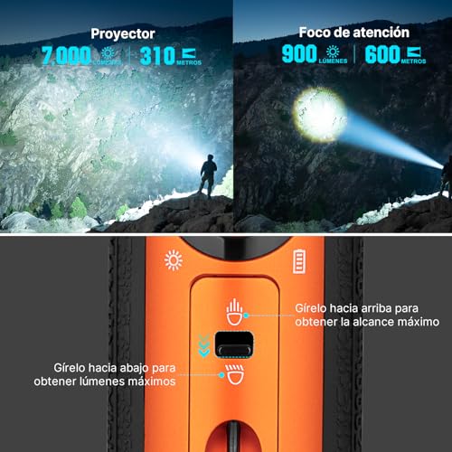 Thumbnail 2 de OLIGHT Marauder mini Linterna 7.000 lúmenes