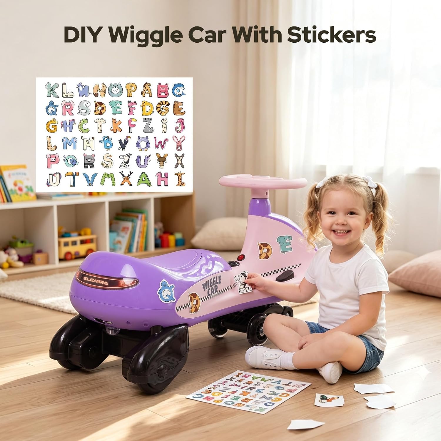 Detalle 2 de ELEMARA Electric Wiggle Car, 12V