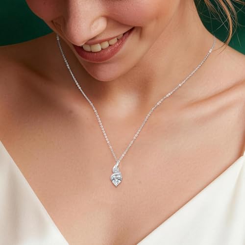 Thumbnail 4 de Louisa Secret Infinity Heart Necklace for Women — 45+5 cm Stainless Steel with Birthstone Pendant