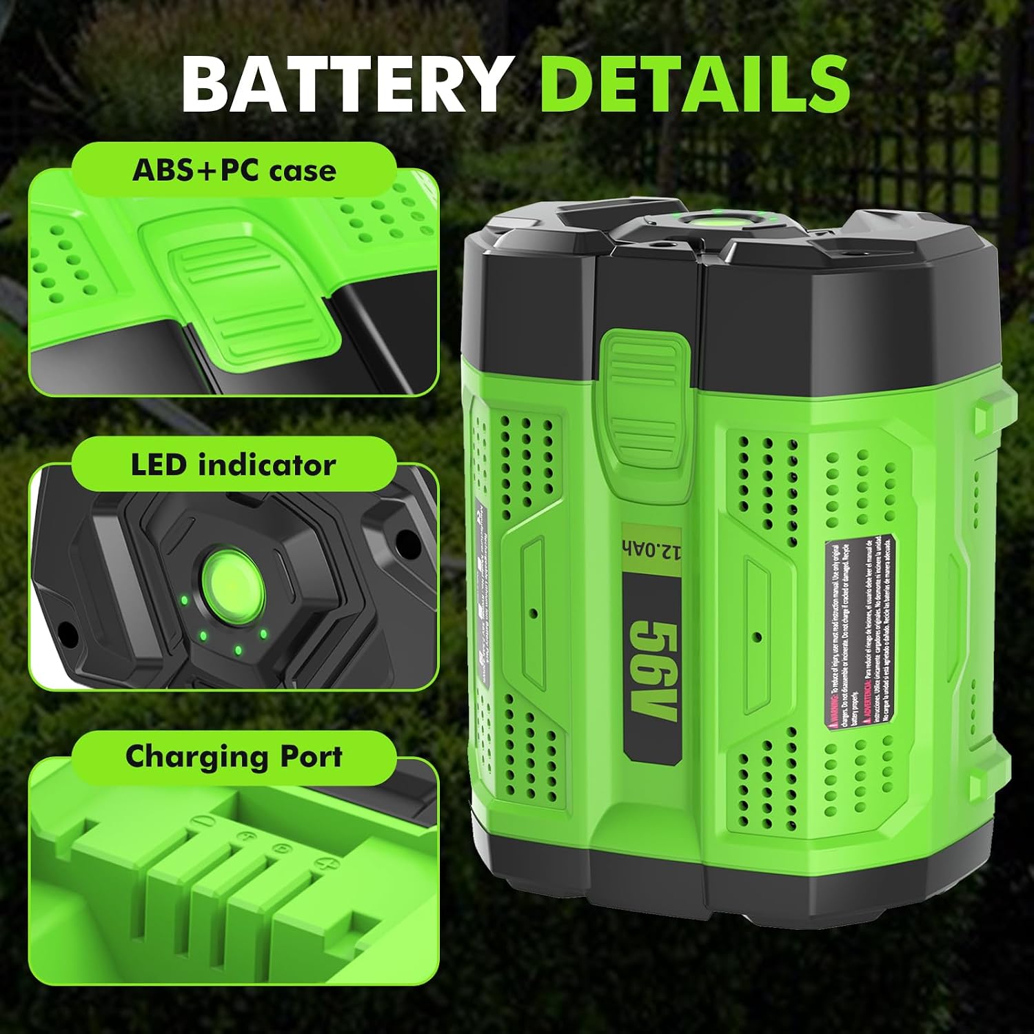 Detalle 1 de Replacement Battery for EGO 56V Tools 12.0Ah