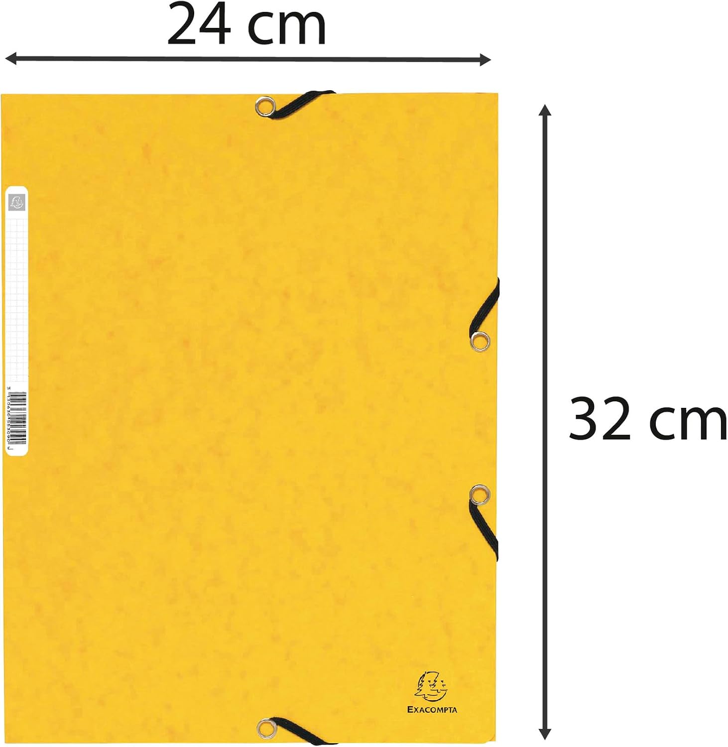 Thumbnail 3 de Exacompta 55309E – Paquet de 10 chemises à élastiques jaune, 24 x 32 cm (A4)