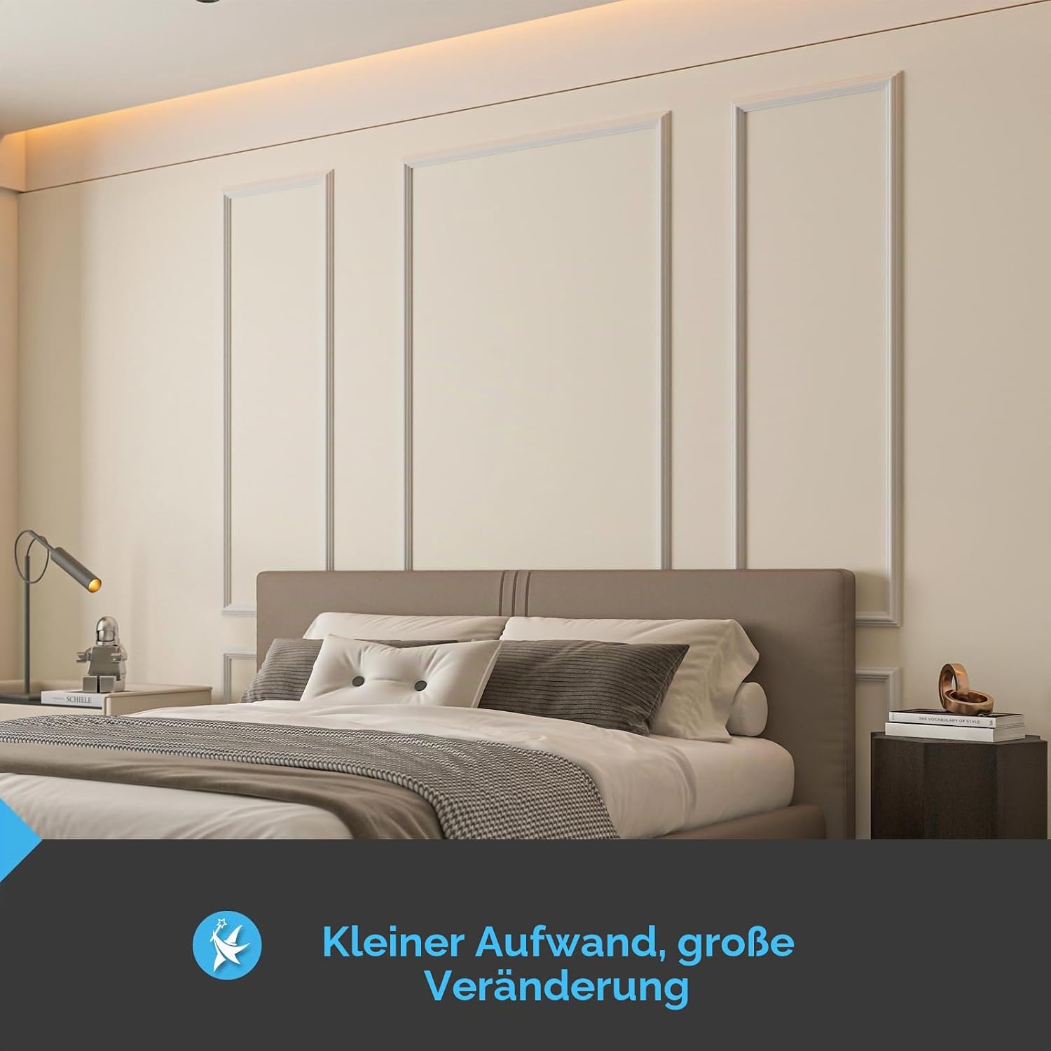 Detalle de Art3d Vorgeschnittenes Wandform-Set, 6-teilig – Akzentwand-Design für Innenräume