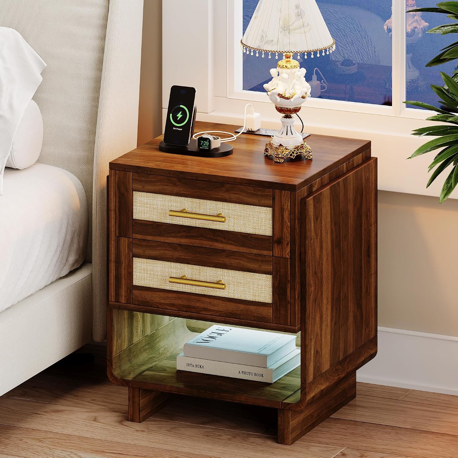 Thumbnail 6 de Feonase Nightstand, 18-Inch Wide