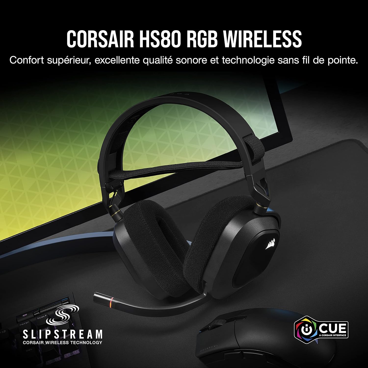 Thumbnail 1 de Corsair HS80 RGB Wireless Casque Gaming