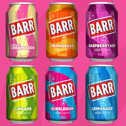 Thumbnail 6 de Barr Cherryade Zero Sugar Sparkling Soft Drink – 24 x 330ml Cans