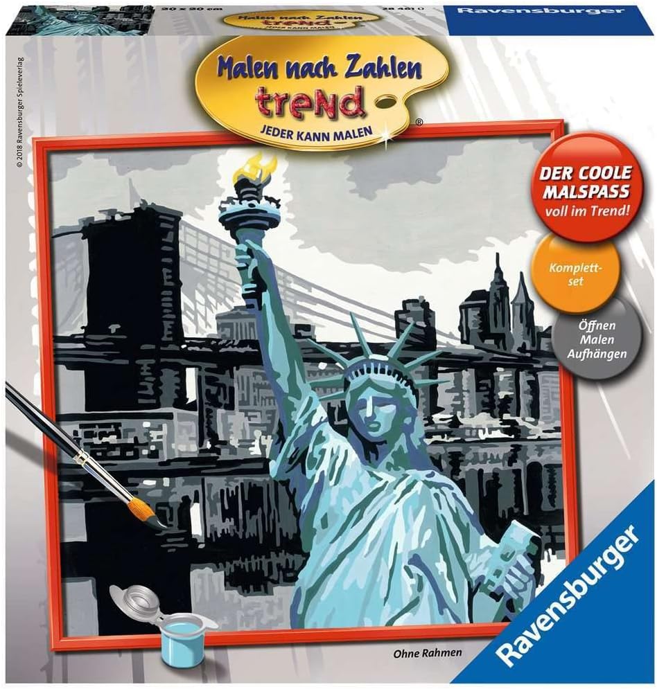 Thumbnail 4 de Ravensburger CreArt 28998 „New York City Vibes“ – Malen nach Zahlen für Erwachsene (DIY-Malset mit Acrylfarben)
