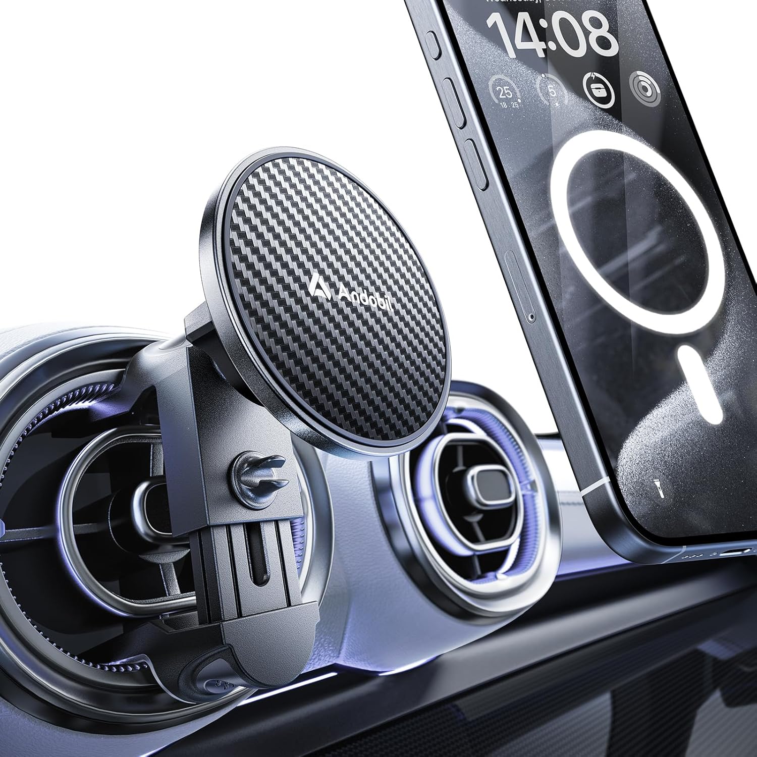Detalle de andobil Handyhalterung Auto MagSafe mit 20x N56 Magneten