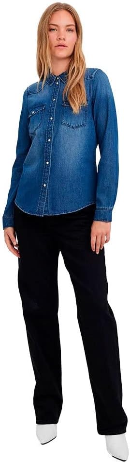 Thumbnail 5 de VERO MODA Vmmaria LS Denim Slim Shirt Mix New: Camicia da Donna