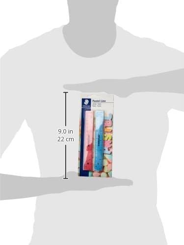 Detalle 2 de Staedtler 56215PSBK2ST pastel-linialen van 15 cm, set van 2 met inktrand