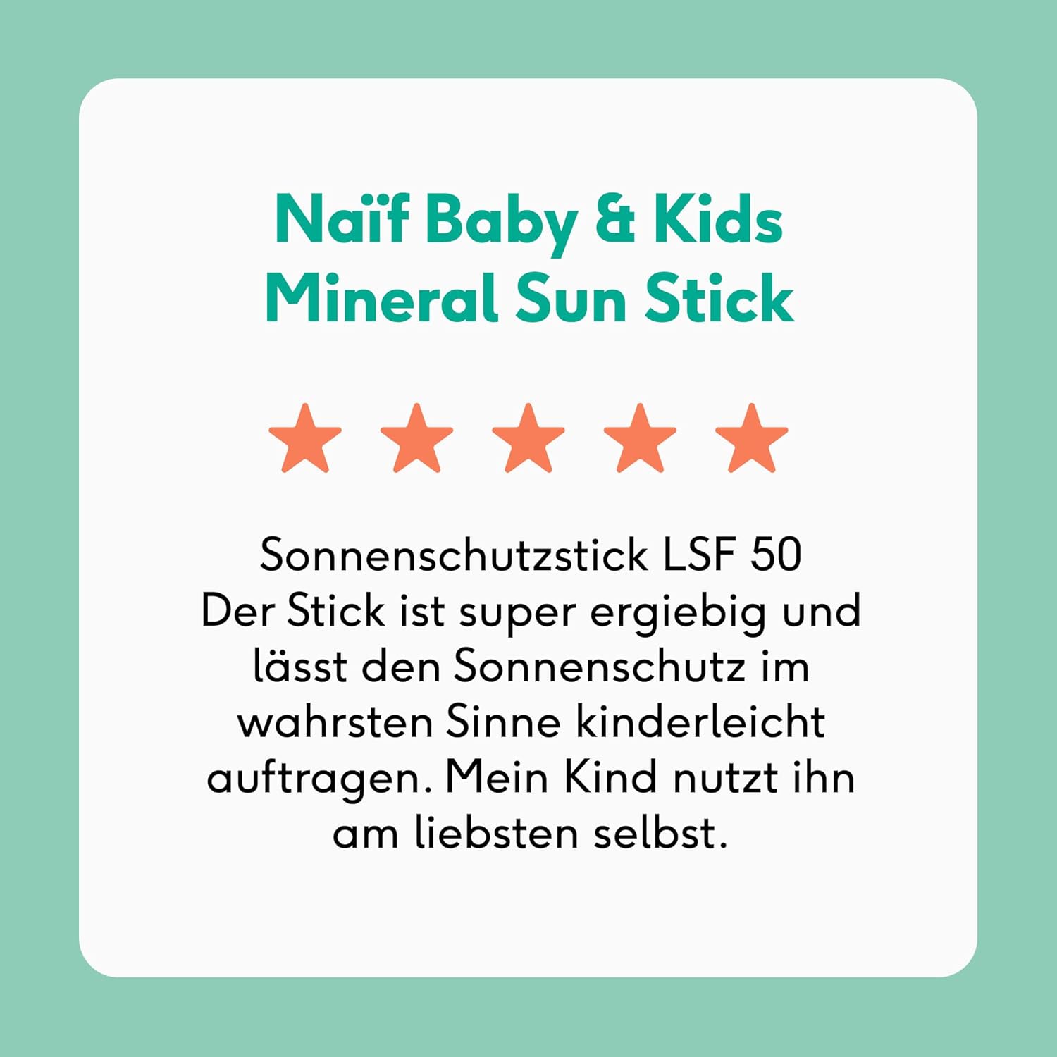 Thumbnail 5 de Naïf Mineralischer Sonnenschutzstick LSF 50 – Baby & Kind, 36 g