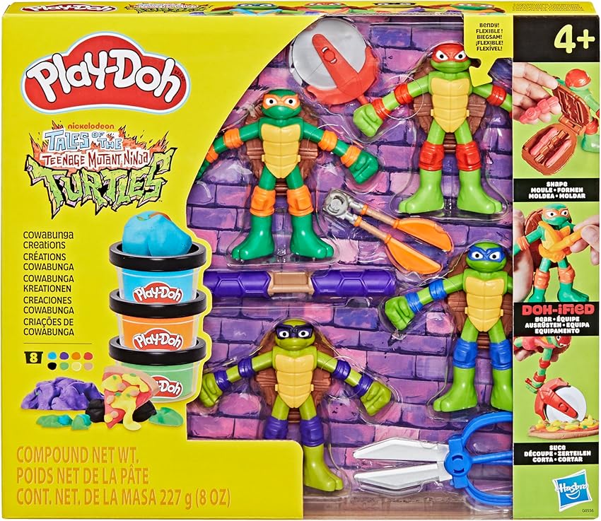 Detalle 2 de Play‑Doh Teenage Mutant Ninja Turtles Set Creaciones Cowabunga 🎨