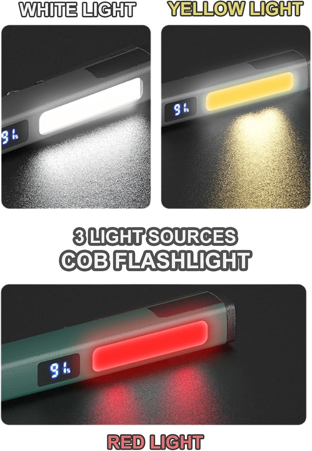 Thumbnail 1 de LED Torch Rechargeable with 6 Modes and LCD Display