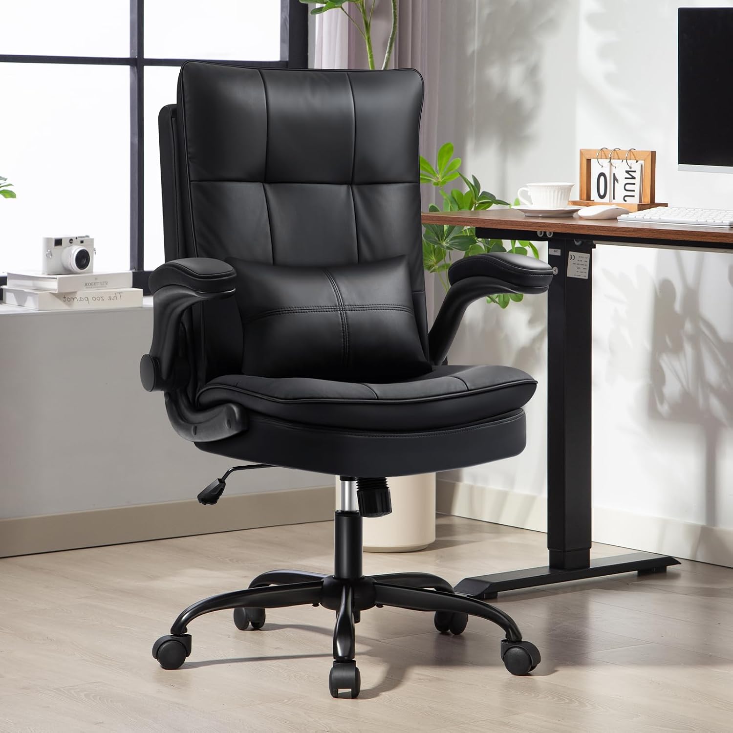 Detalle 2 de Asukale Bürostuhl Ergonomisch 150 kg, Schwarz