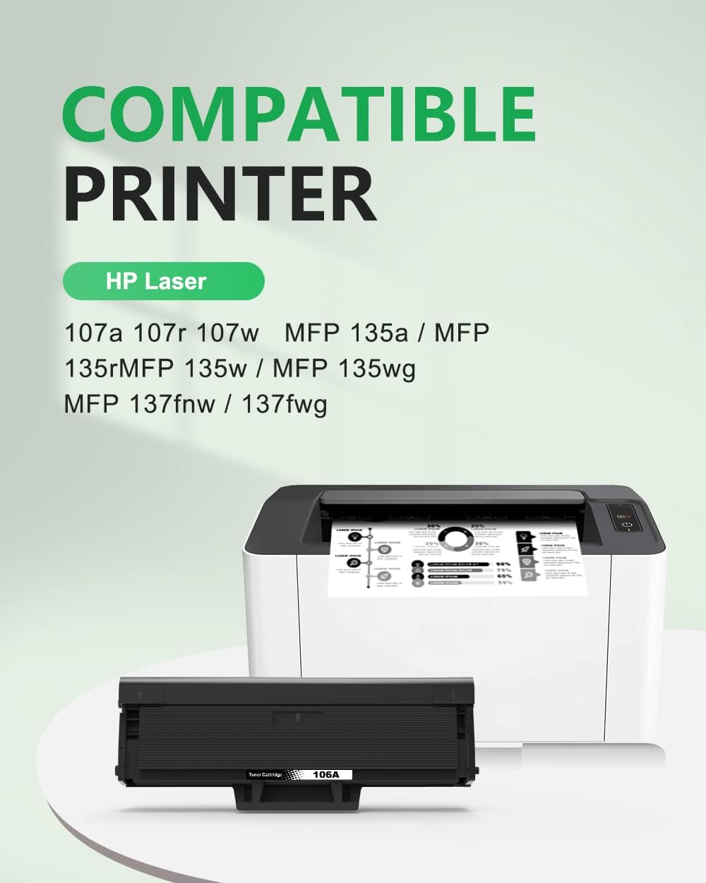 Thumbnail 7 de Colorfly 106A Tóner Compatible para HP Laser 107a y 135a🖨