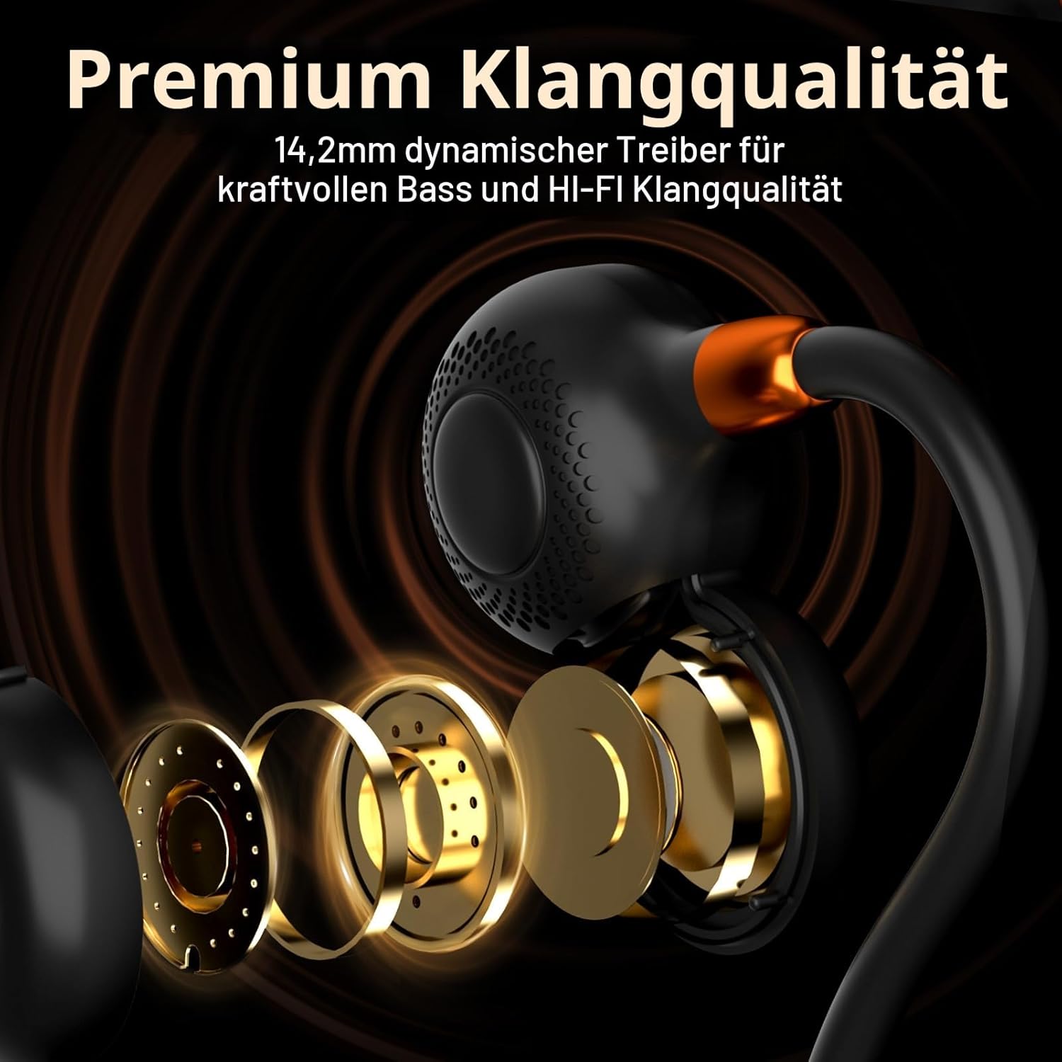 Thumbnail 6 de Ortizan Bone Conduction Kopfhörer 15 Std. Akkulaufzeit