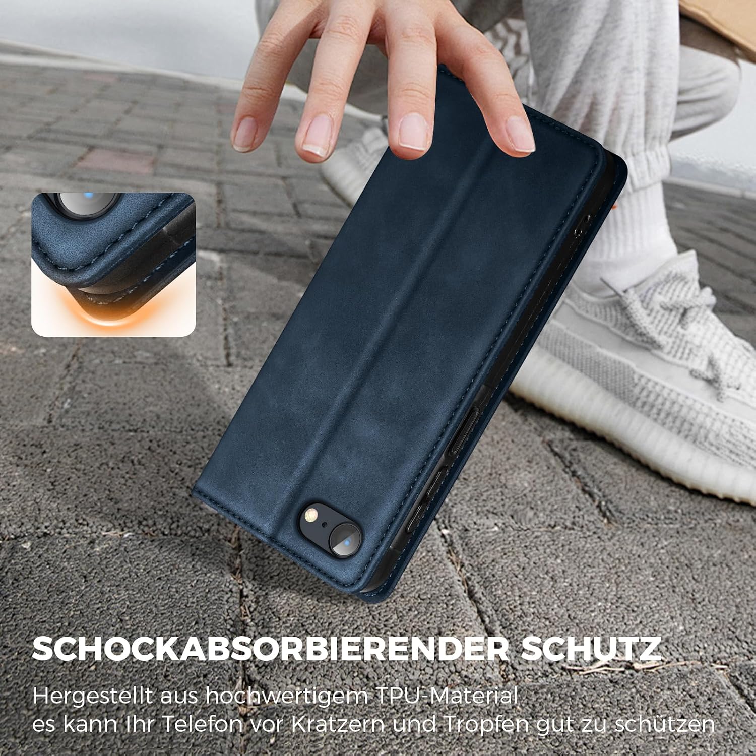 Thumbnail 5 de AIMOYU Flip Case für iPhone SE 2022/SE 2020/7/8