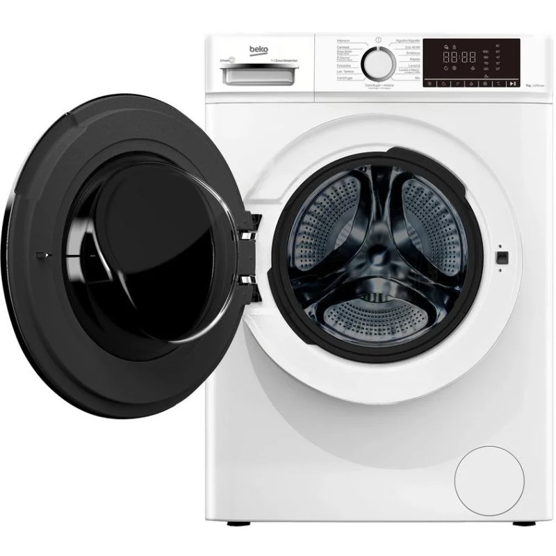 Detalle 1 de Lavadora Beko B1XW752WSPT: 7 kg, 1200 rpm, SteamCure y AquaWave para cuidado de la ropa