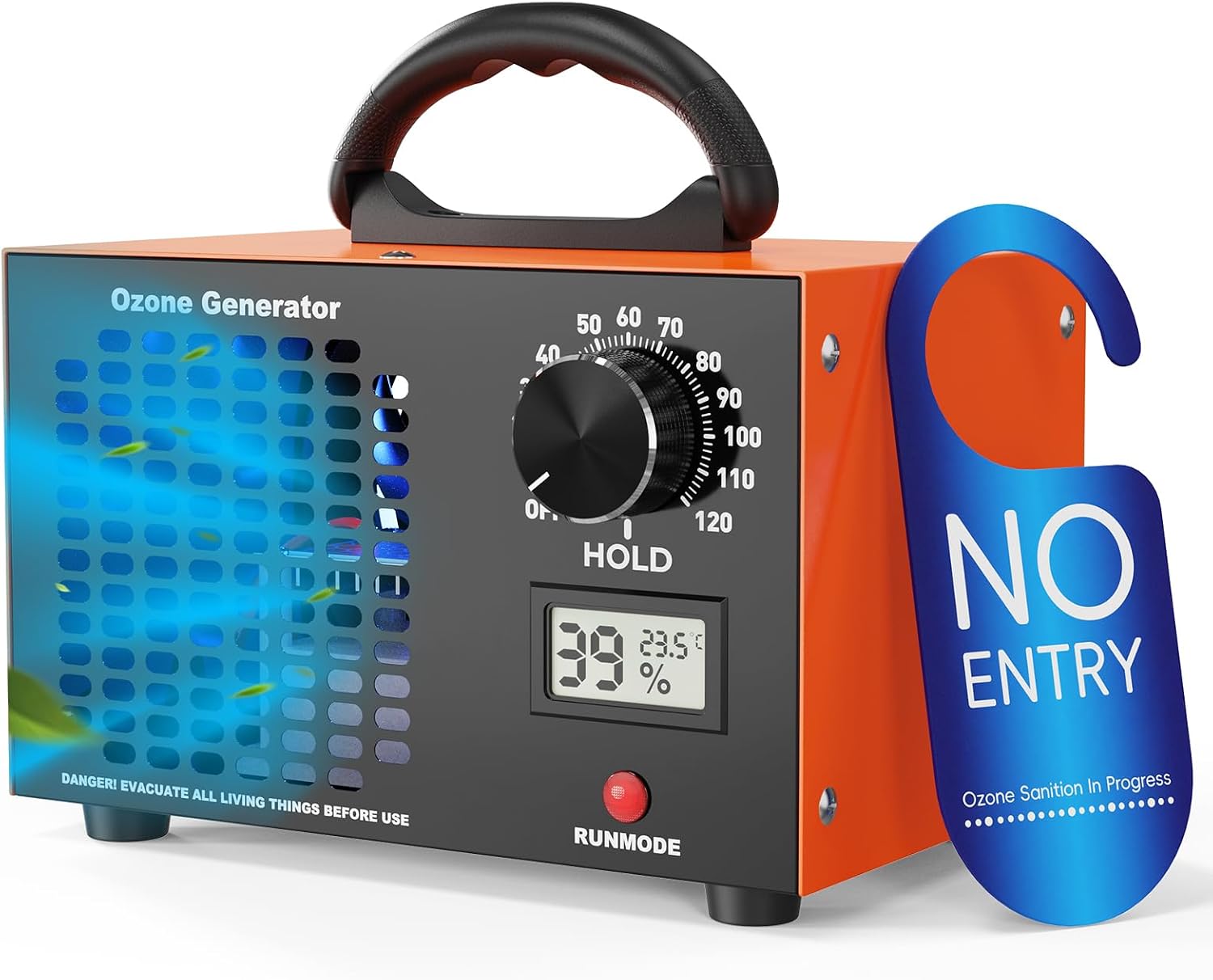 Detalle de AIYATO SS-Y01 Ozone Generator, 120,000 mg/h, 120-Minute Timer & Display