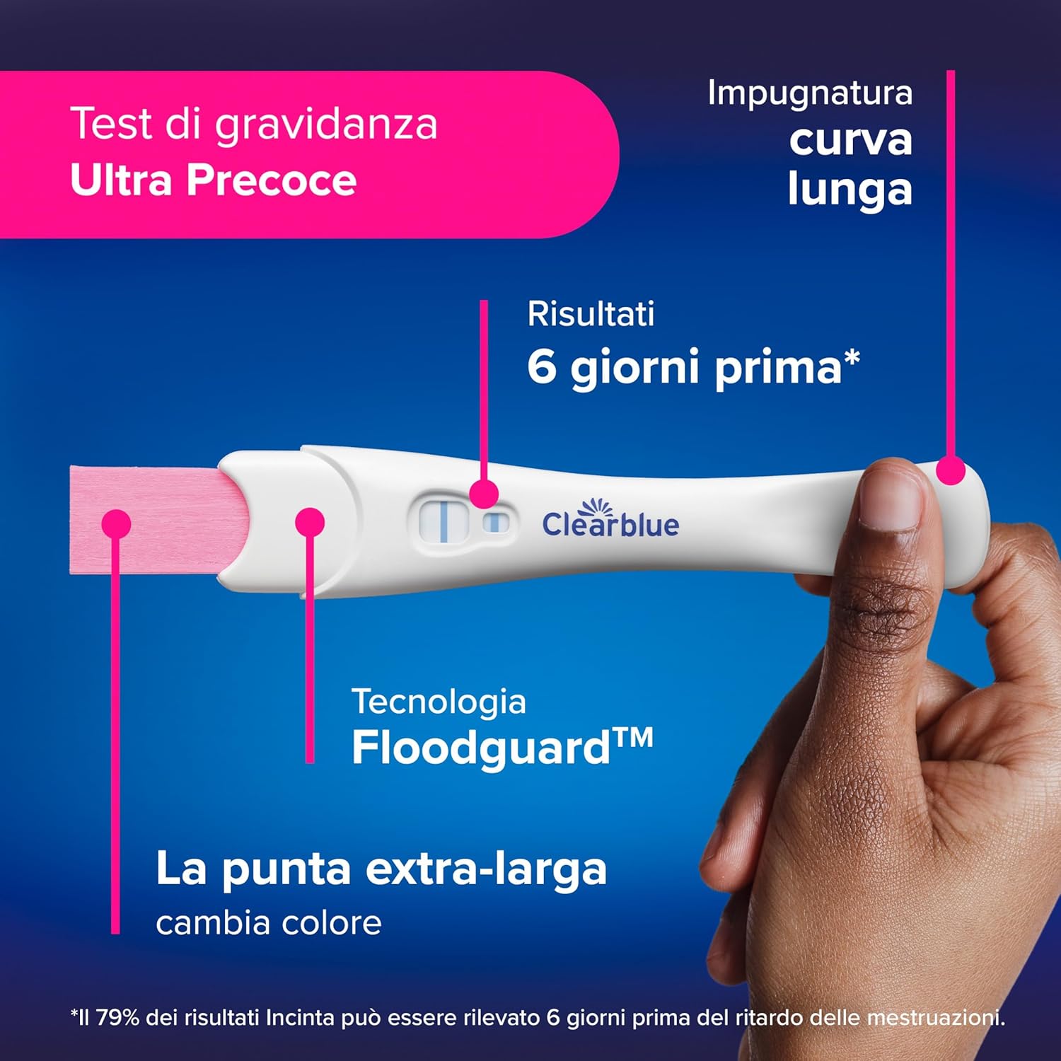 Thumbnail 3 de Clearblue Ultra Precoce 2 Test di gravidanza 🧪