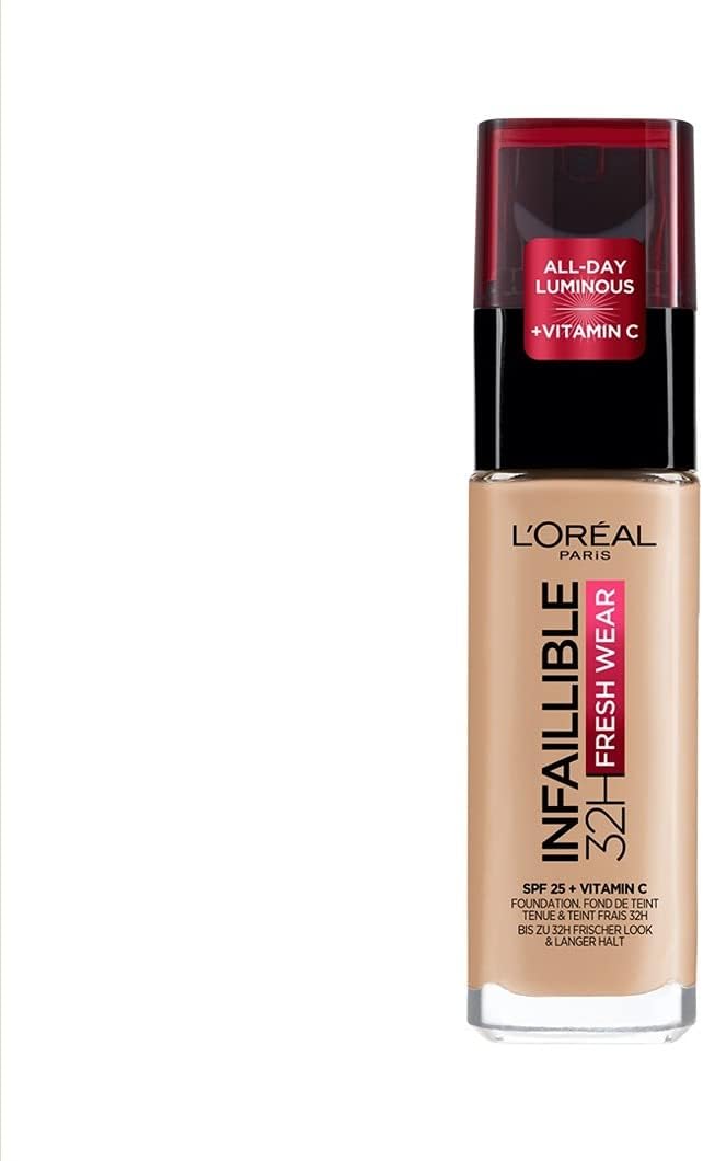 Detalle de Fond de Teint Fluide Infaillible 32h Fresh Wear - Beige Rosé (145) – L’Oréal Paris