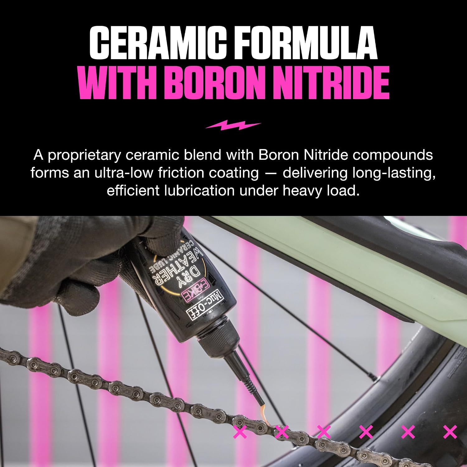 Detalle de Muc-Off eBike Dry Chain Lube 50ml, Ceramic Lubricant for Dry Weather