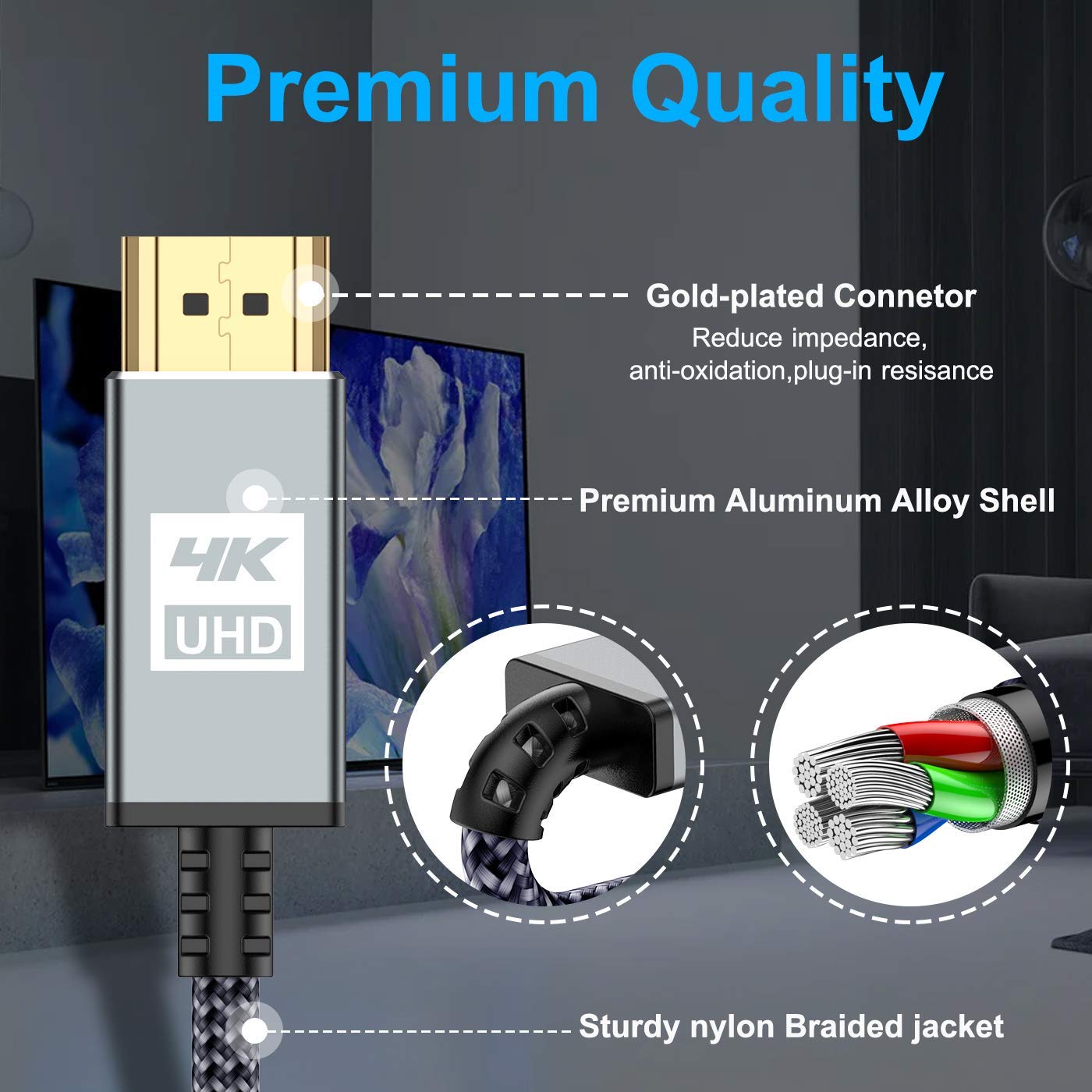 Thumbnail 4 de Sweguard HDMI cable 10 ft