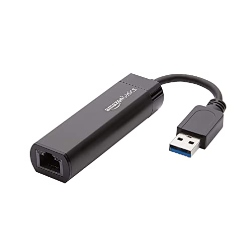 Detalle de Amazon Basics Adattatore Ethernet USB 3.0 a 10/100/1000 Gigabit, Nero