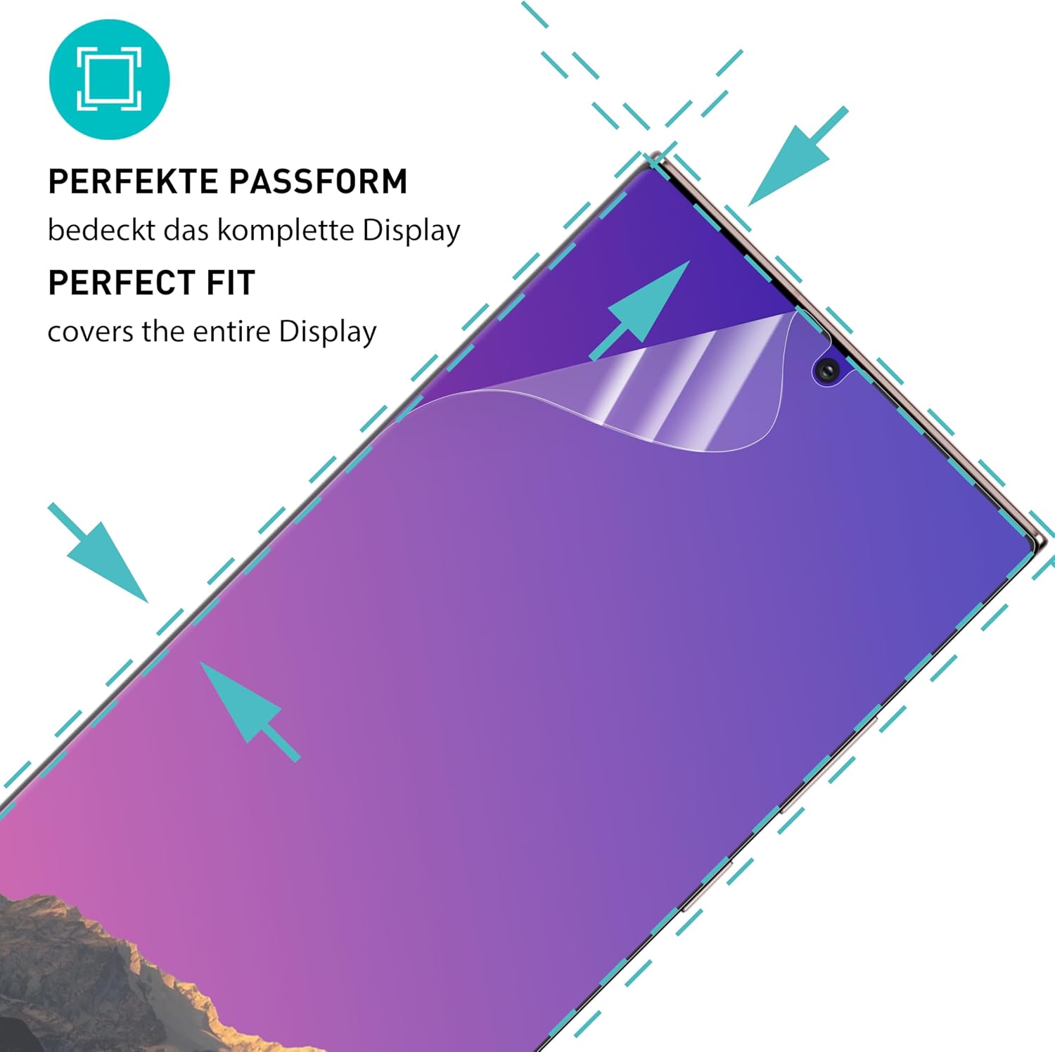 Thumbnail 1 de SmarTect Matte TPU Screen Protectors for Samsung Galaxy S24 Ultra, 2-Pack