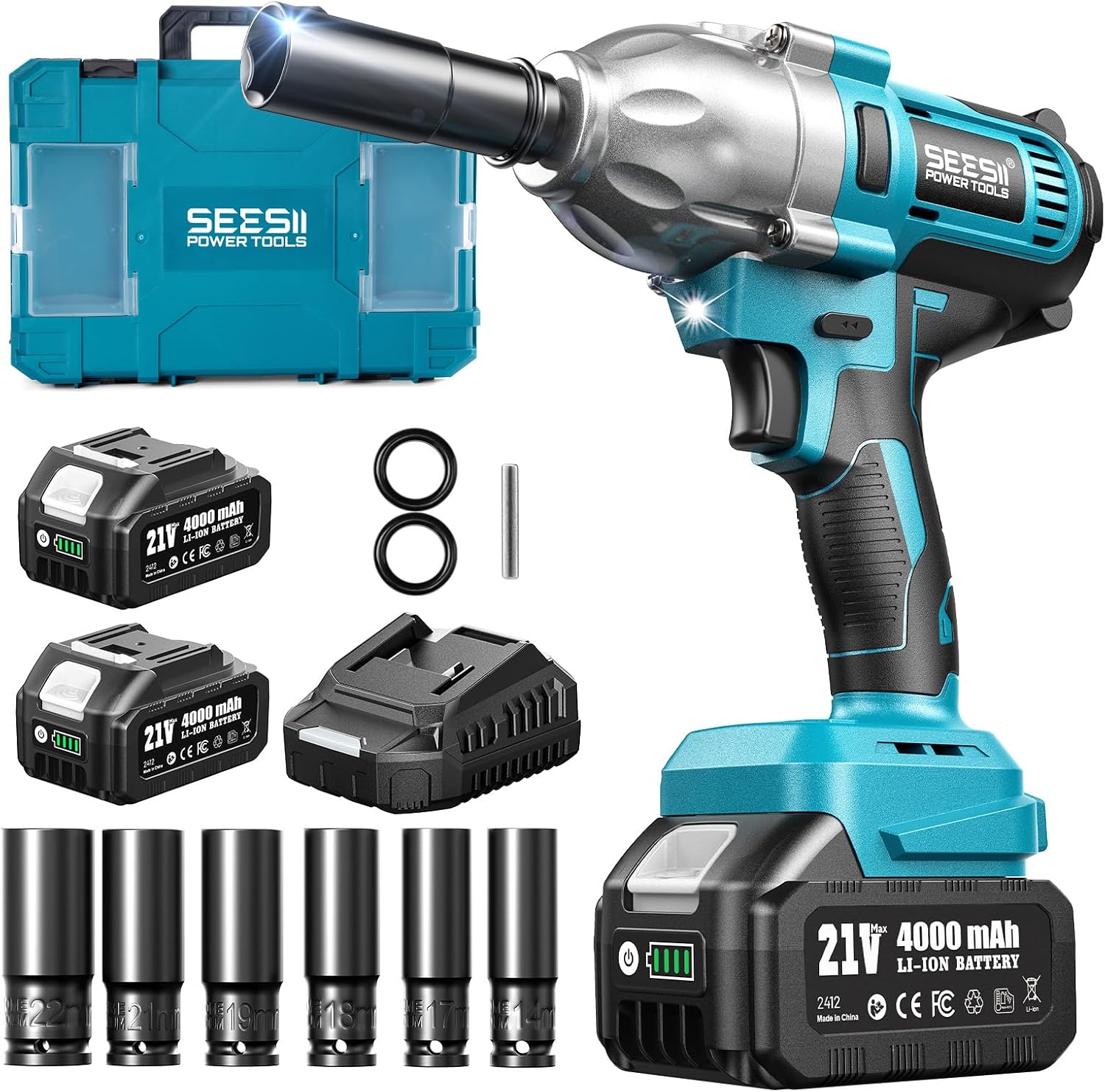 Detalle de Seesii Cordless Impact Wrench 1/2-inch