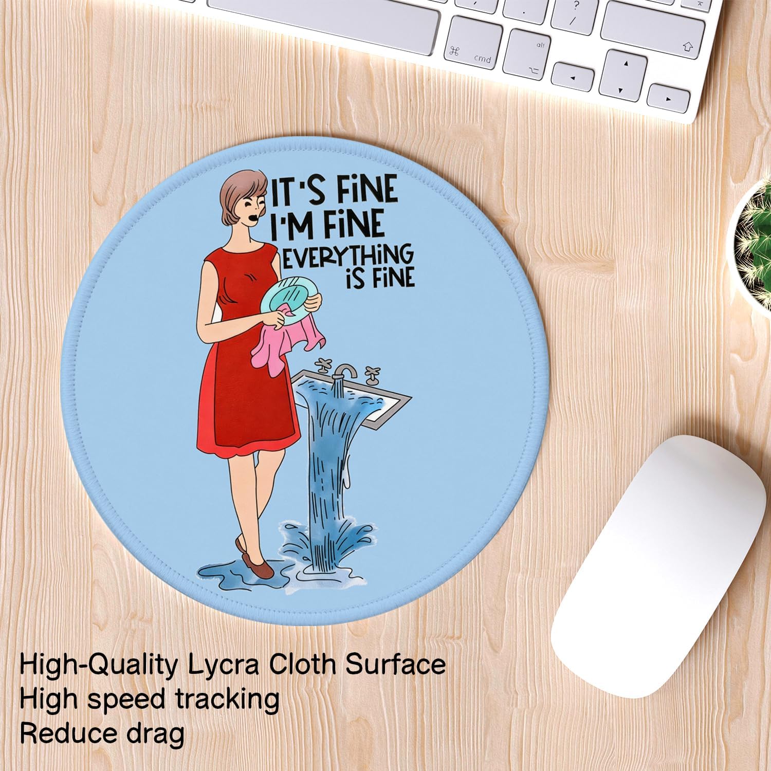 Thumbnail 2 de NaZaUK Round Mouse Pad, 8.7 x 8.7 Inches