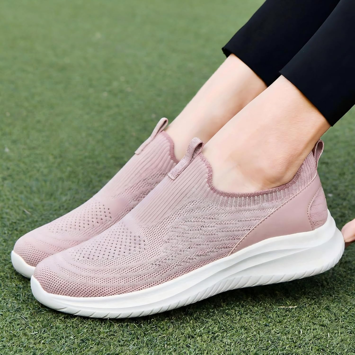 Thumbnail 4 de TIOSEBON Slip On Shoes for Women: Lightweight, Breathable Mesh Trainers with Memory Foam