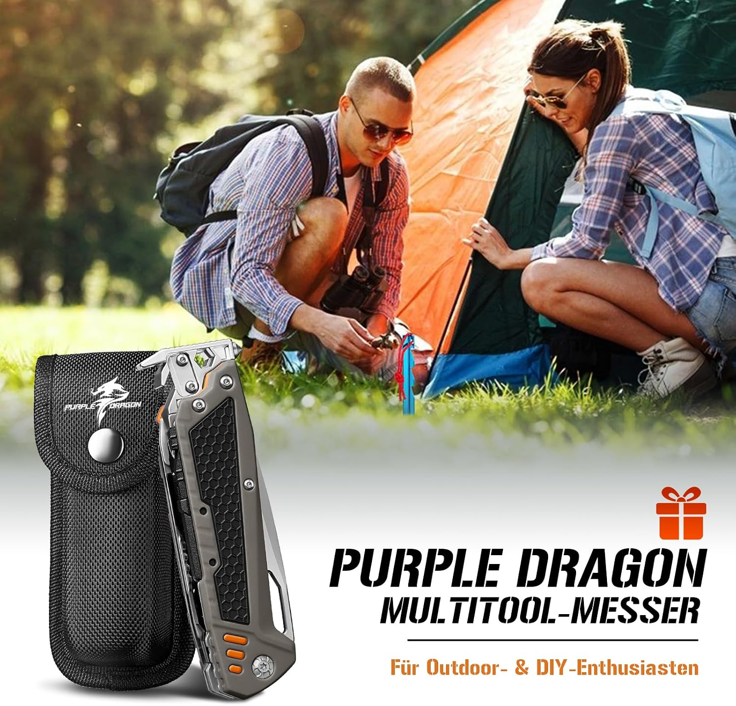 Detalle 2 de Purple Dragon 13 in 1 Multitool Grau