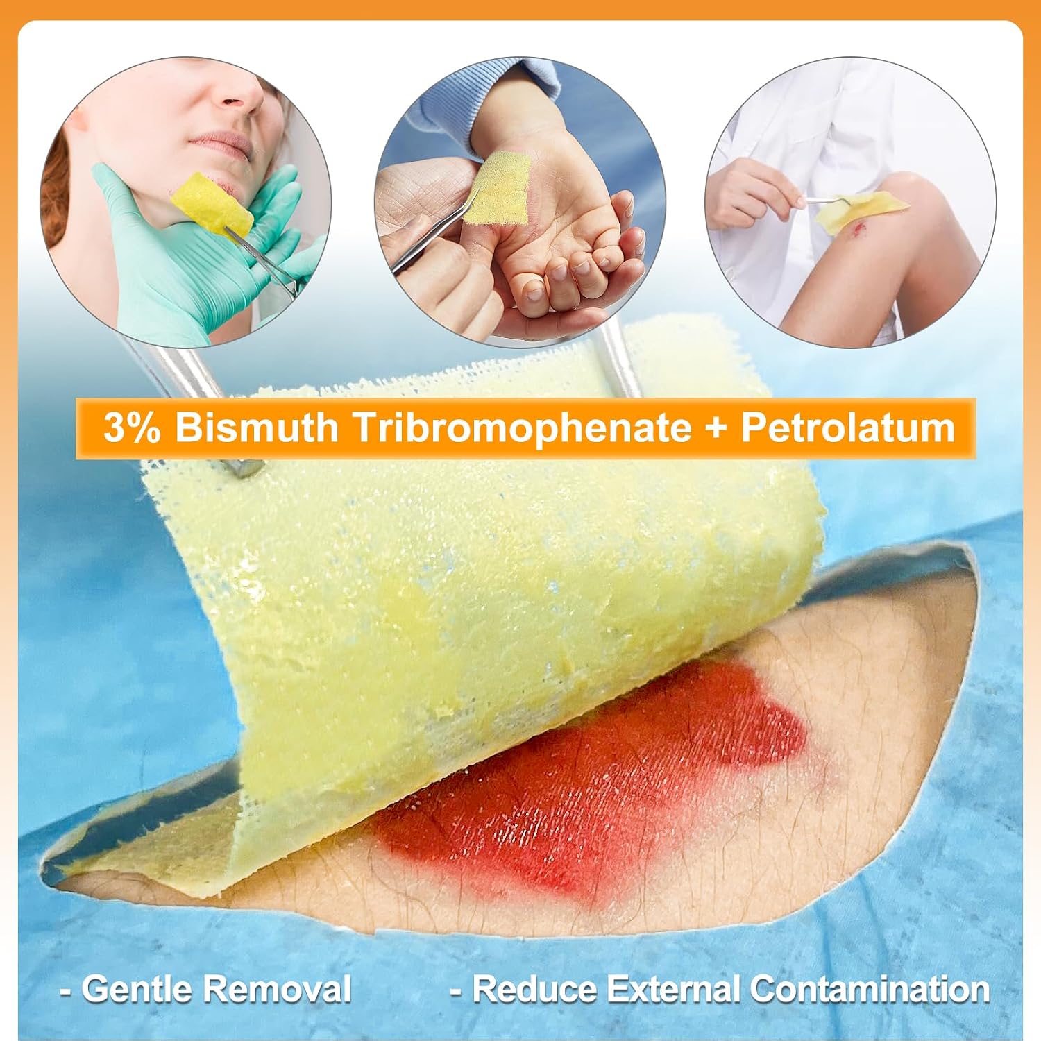 Detalle 2 de Carbou Medical Petrolatum Dressing 2" x 2