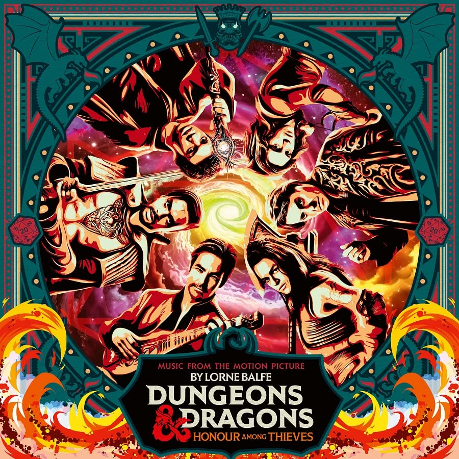 Detalle 2 de Dungeons & Dragons: Honor Among Thieves Soundtrack Vinyl, Pink Splatter