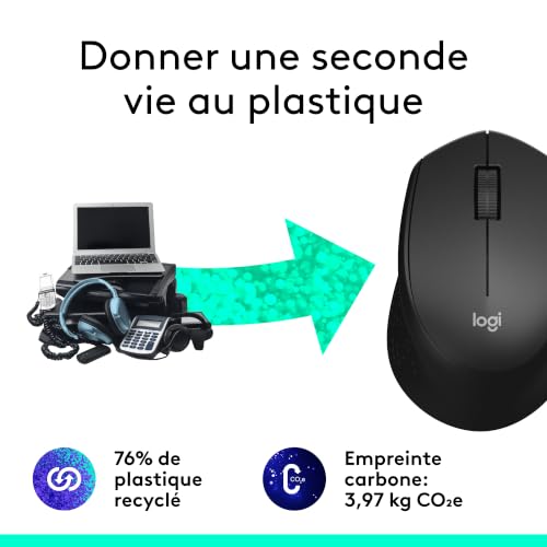 Detalle de Logitech M330 Silent Plus Souris Sans Fil – Confort et silence fiables pour une utilisation quotidienne
