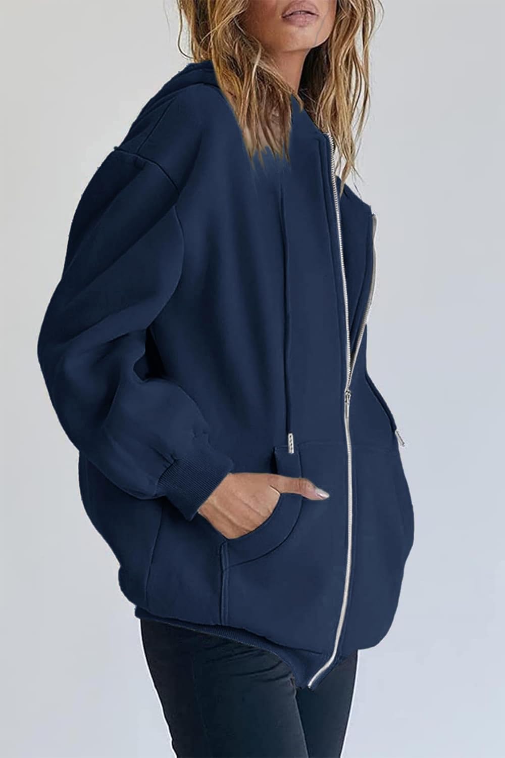 Thumbnail 1 de Timuspo Hoodie Damen Sweatjacke 2026 – Kapuzenjacke mit Vollreißverschluss, Oversize, Herbst/Winter