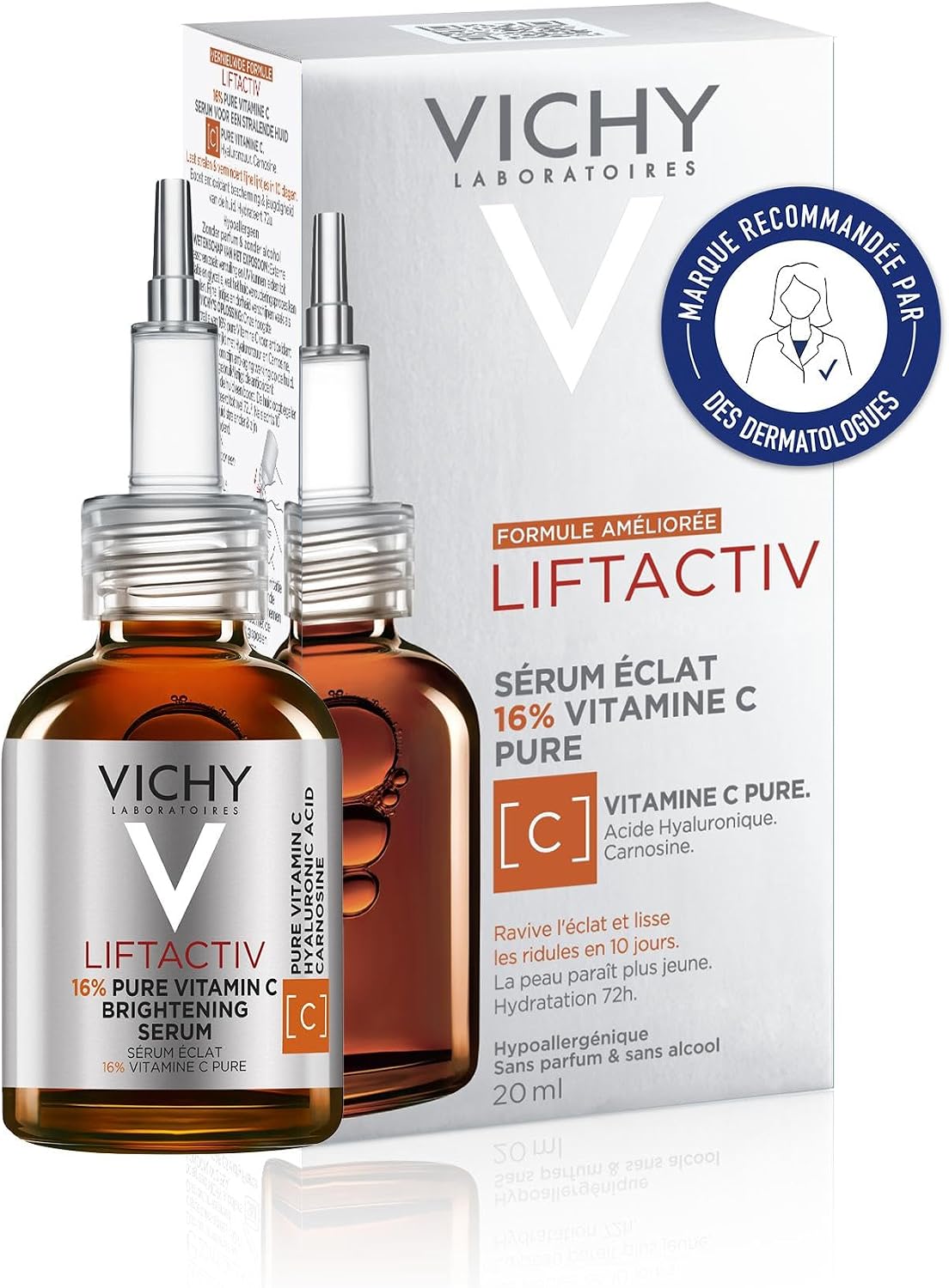 Detalle de Vichy Liftactiv Sérum Visage Vitamine C Anti-Rides – 20 ml