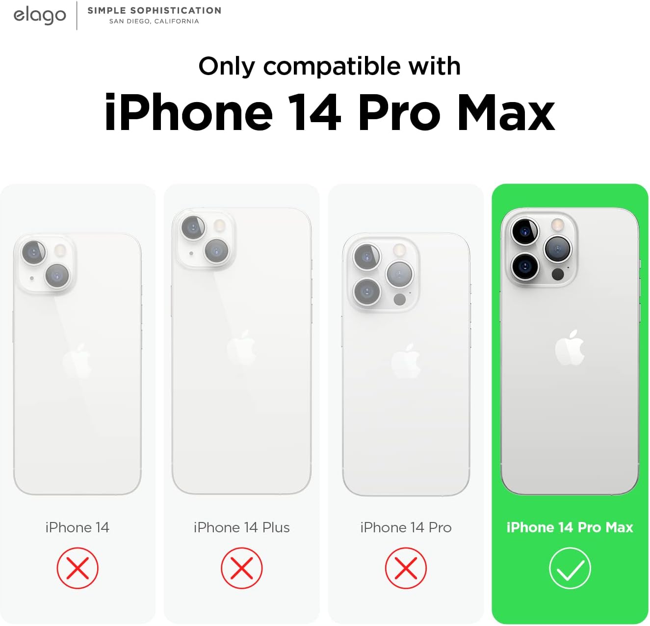 Thumbnail 1 de elago Liquid Silicone Case for iPhone 14 Pro Max (6.7") – 4-layer shockproof silicone cover, stone