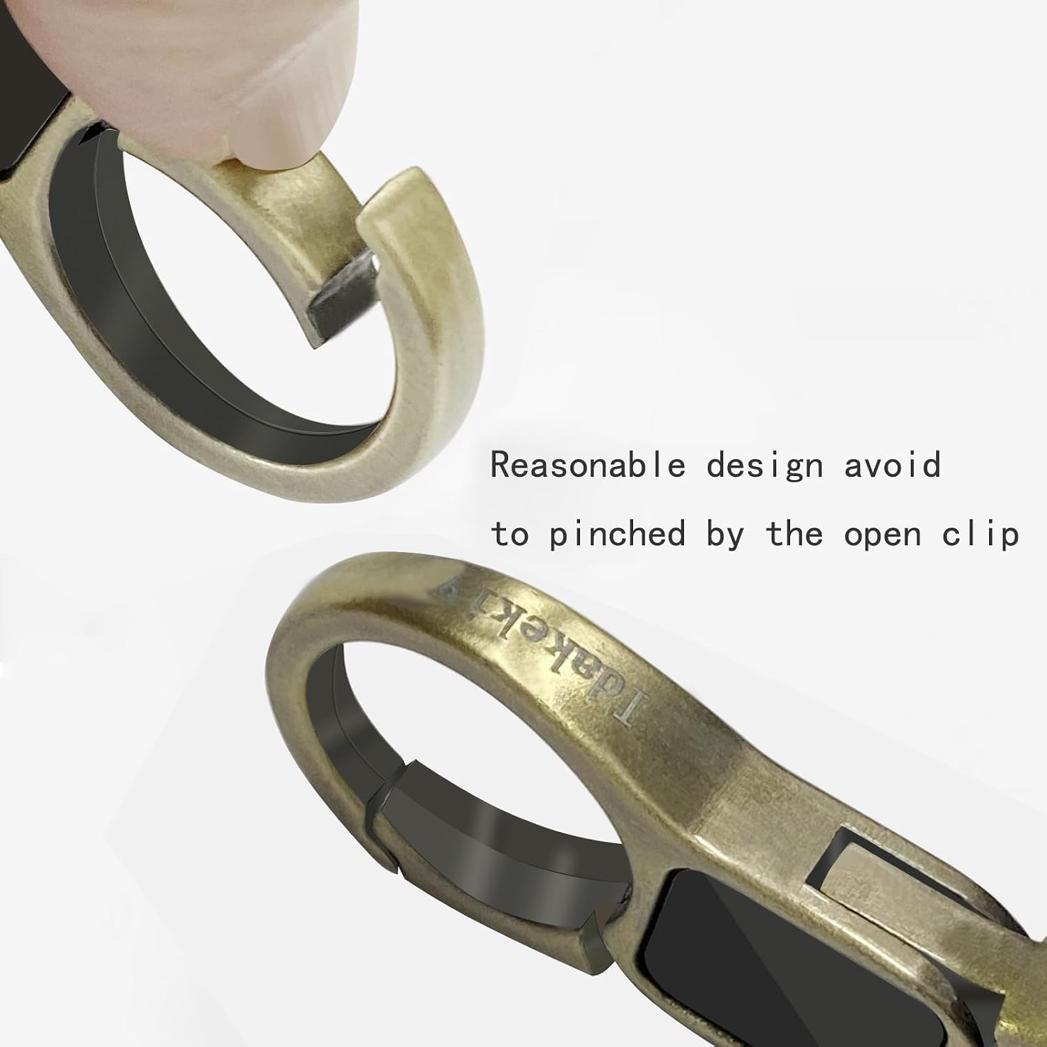 Detalle de Idakekiy Key Chain Quick Release Spring with 4 Key Rings (Heavy-Duty Organizer)