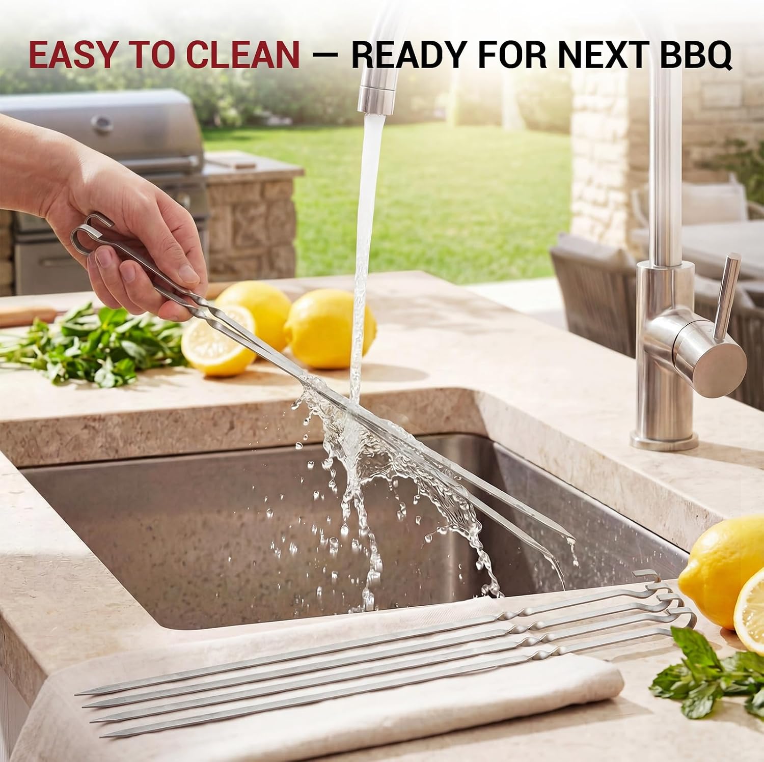 Thumbnail 5 de Homealexa 15" BBQ Skewers Set of 20