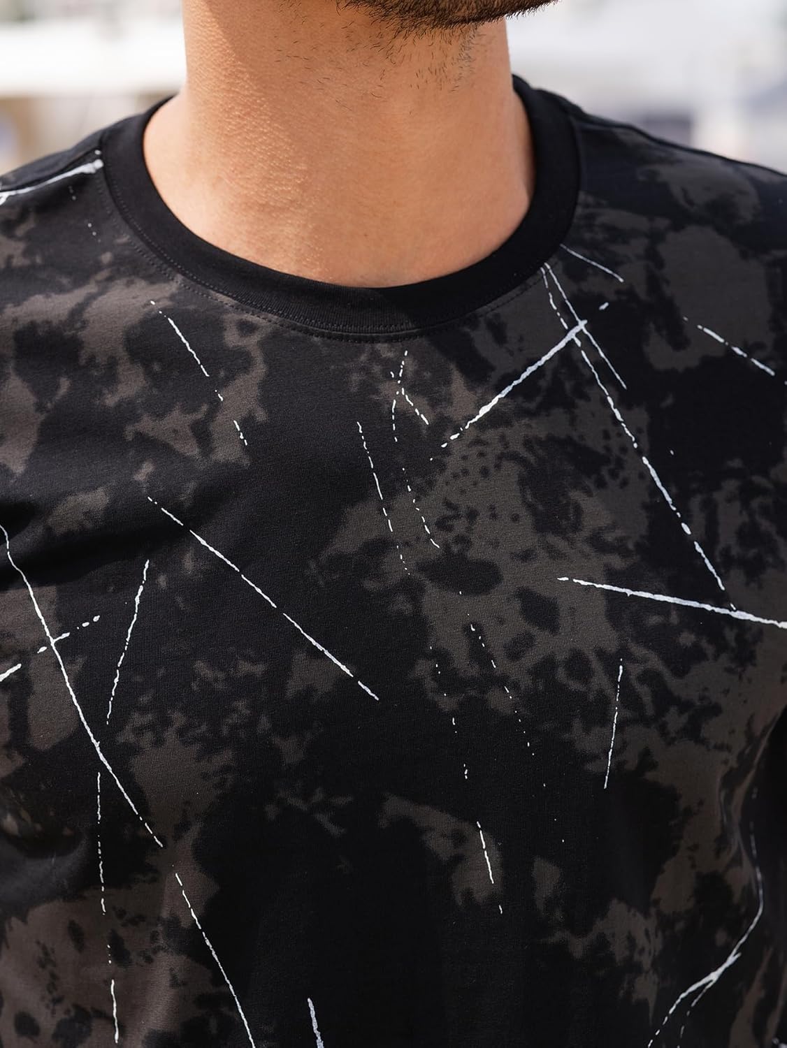 Thumbnail 2 de USALL Herren Sommer DruckT-Shirt – 95% Baumwolle, atmungsaktiv, Kurzarm