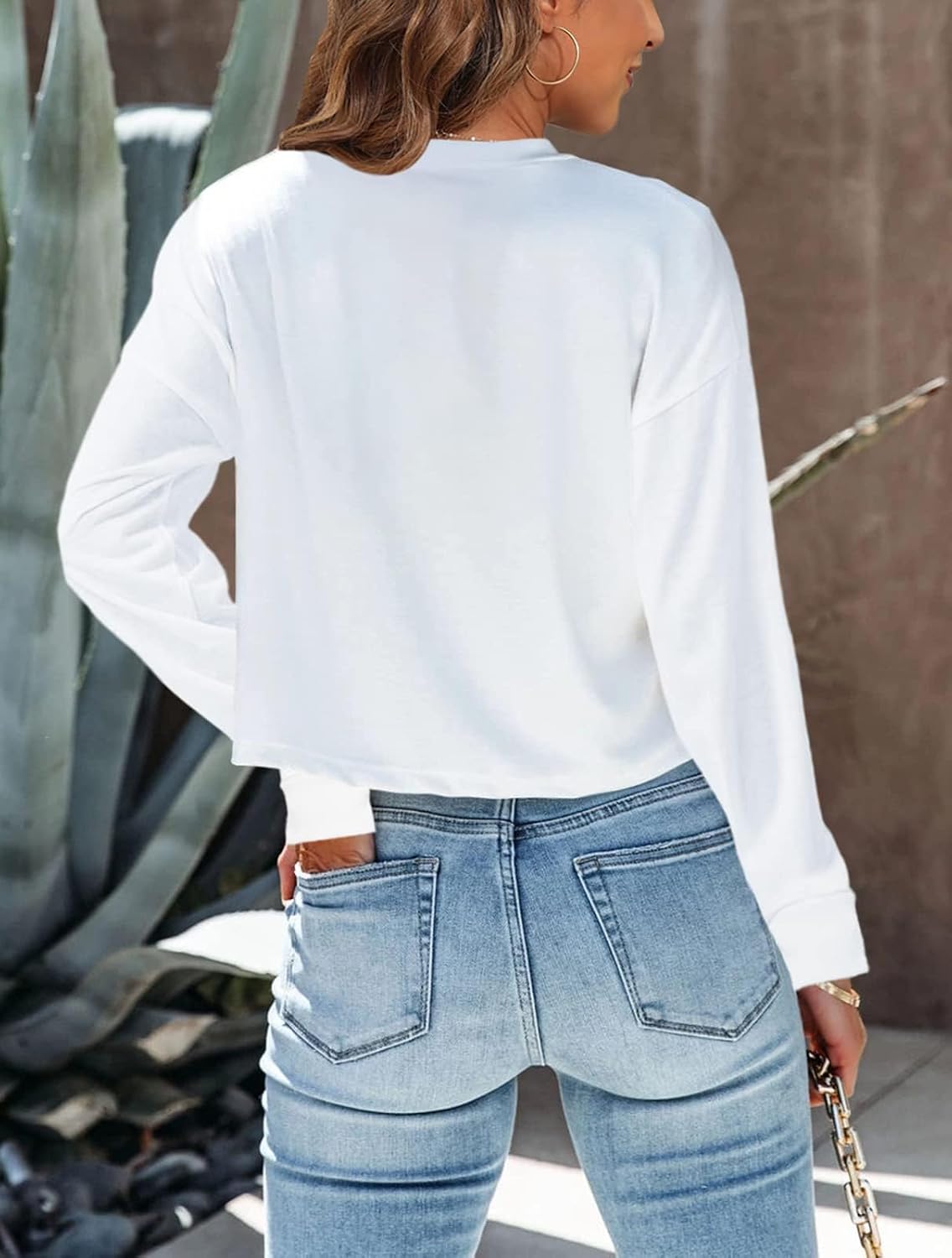 Detalle 1 de Tankaneo Women's Long-Sleeve Crop Top