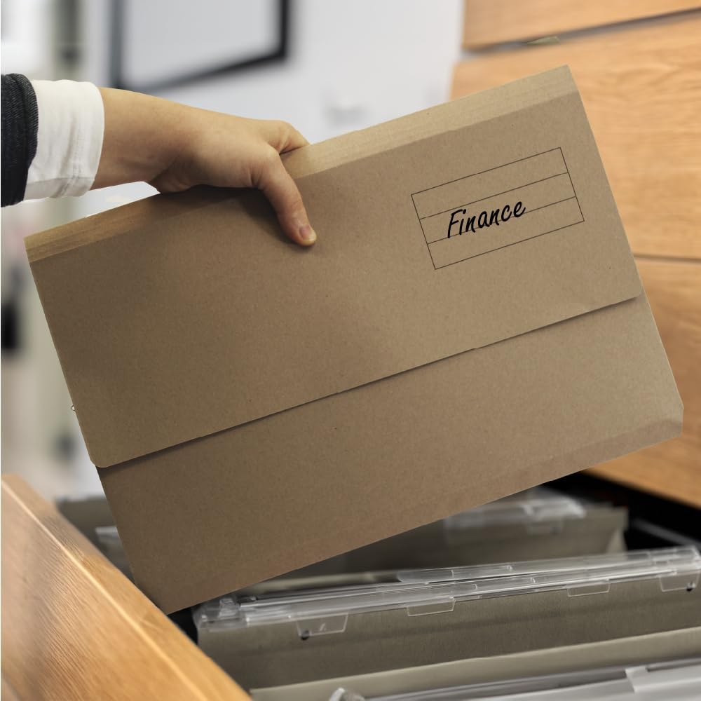 Thumbnail 5 de Exacompta Guildhall Document Wallets 285gsm Foolscap Buff – Pack of 50