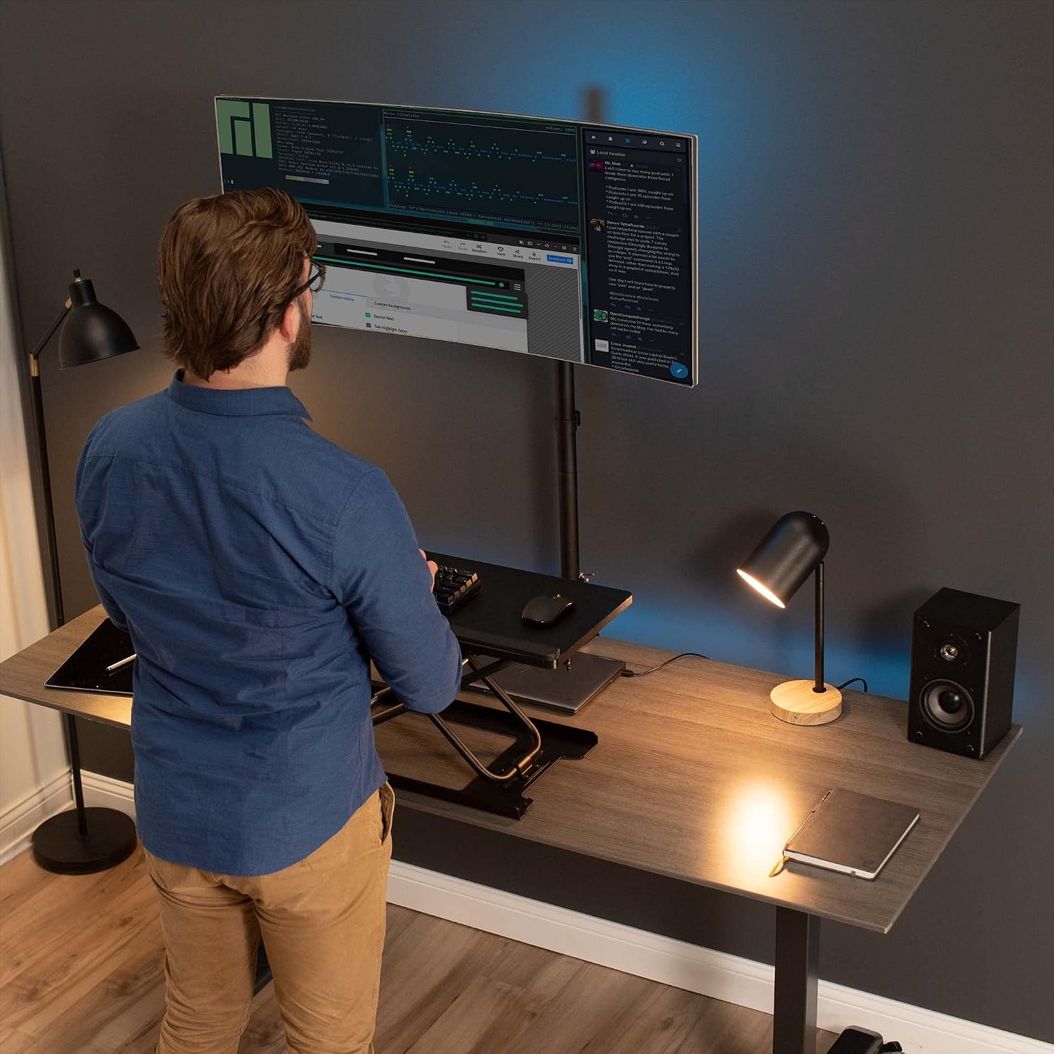 Detalle 2 de VIVO STAND-V011 39 inch Monitor Mount