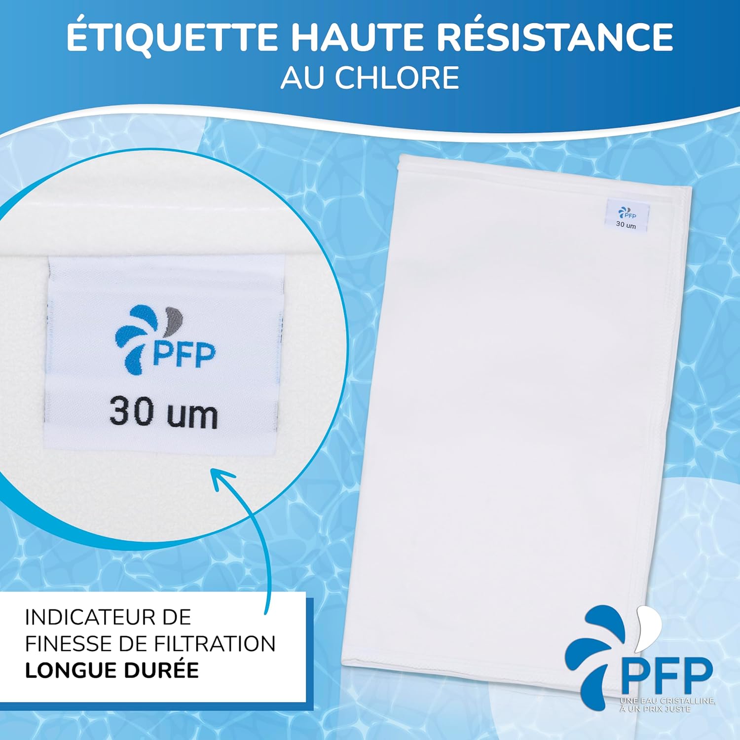Thumbnail 2 de Poche Filtrante PFP Compatible Desjoyaux – Lot de 2, 30 Microns, Eau Chargée