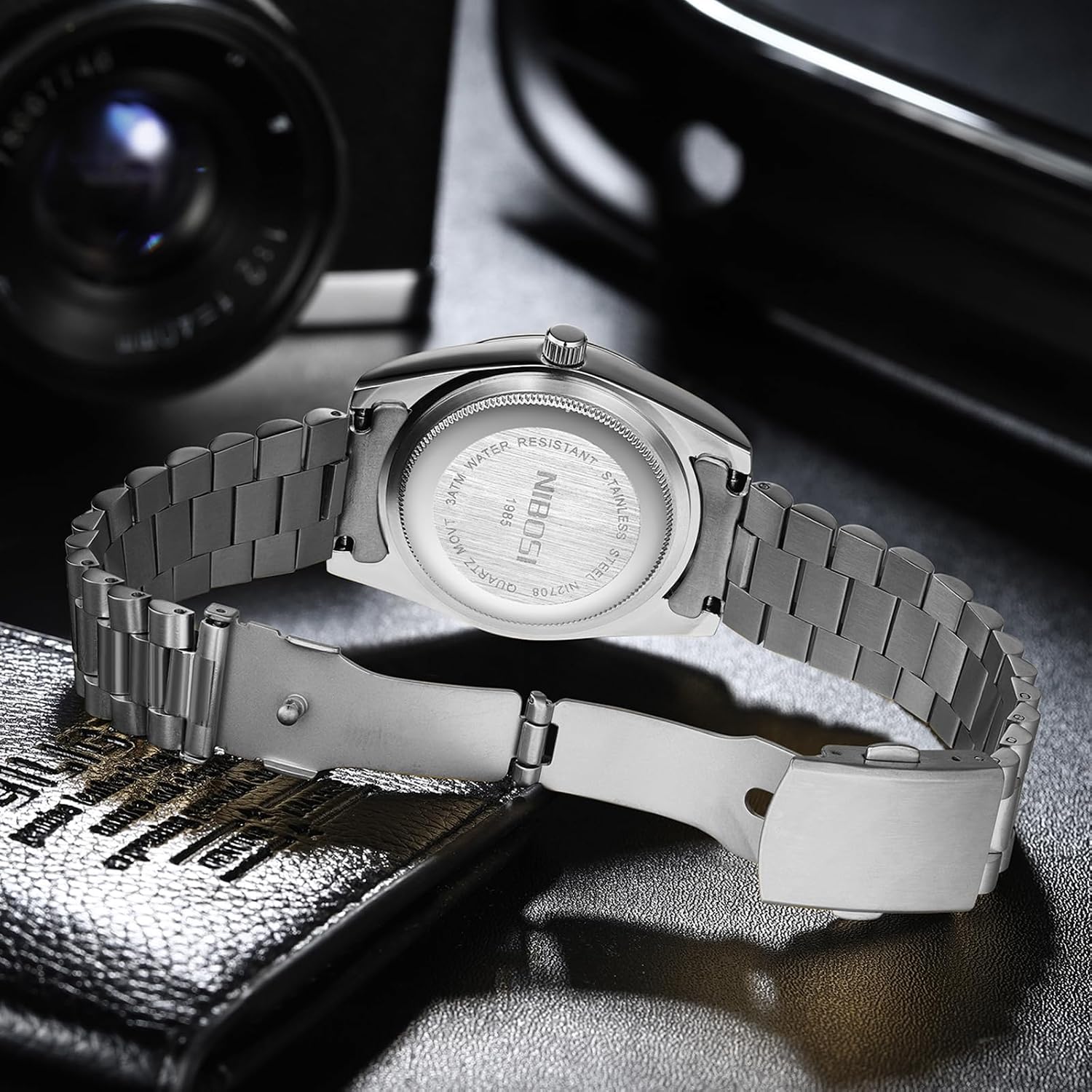 Detalle de NIBOSI Men’s analogue quartz watch 39 mm