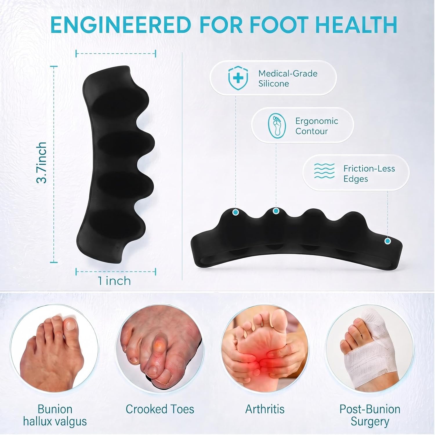 Thumbnail 1 de KTSAY Silicone Toe Spacers