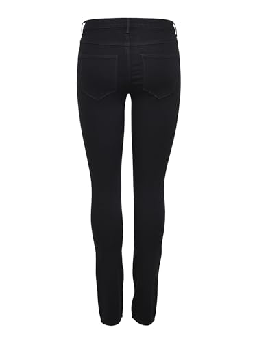 Detalle de ONLY Onlrain Reg Skinny Cry6060 Noos Jeans – Schwarz Denim, Größe L EU